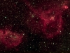 Nebuloses IC1805, IC1848 i NGC896